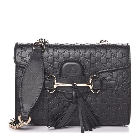 gucci emily mini review|Gucci Emily Shoulder Bag MicroGuccissima Mini Black.